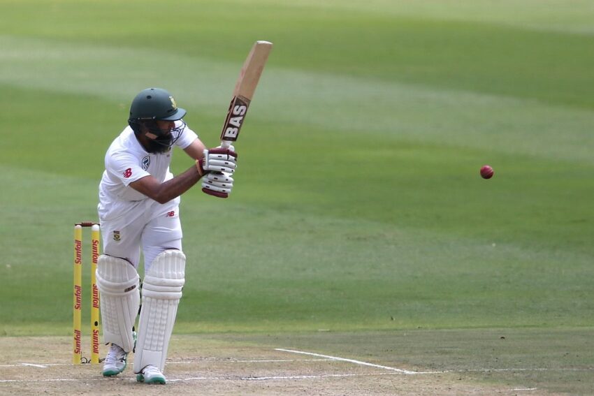 Hashim Amla flicking the ball