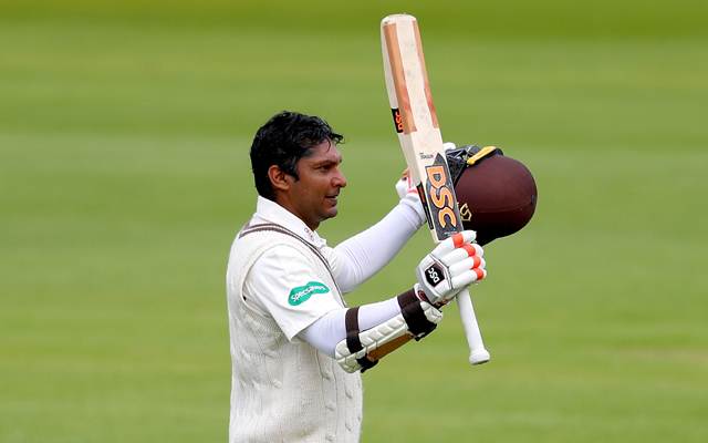 Kumar Sangakkara celebrates another century in County Championship